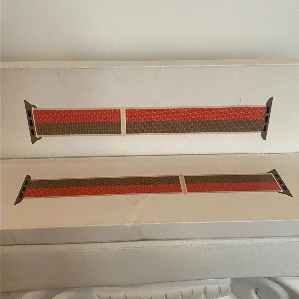 Apple Pink and Tan Sport Loop Band